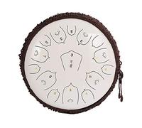 Steel Tongue Drum 13 Inch 15 Notes Percussion Instrument Handpan Drum Tank Drum with Travel Bag for Meditation, Yoga