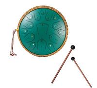 Steel Tongue Drum -13 Inch 15 Notes Steel Handpan Drum Instrument, F Major Hand Pan Percussion Instruments For Adults, Rubber Xylophone Mallet Percussion With Wood Handle(E)
