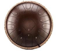 Steel Tongue Drum 13 Inch 15 Notes, Tone Hand Pan Percussion Musical Instrument Steel Drum Set with Drumsticks,Drumstick Stand Meditation Yoga Musical Education,B
