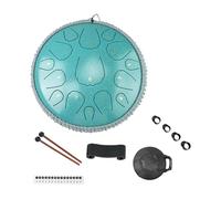 Steel Tongue Drum 13 Inch Premium Carbon Steel Handpan Drum 15 Notes D Key Percussion Instrument with Drum Mallets for Meditation Yoga Music Therapy (13inch)