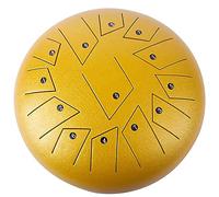 Steel Tongue Drum 13 Notes 12 Inch Percussion Instrument, Tongue Drum For Kids And Adults Meditation Drum Musical Education Mind Healing Yoga (Color : Gold)