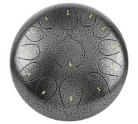 Steel Tongue Drum 13 Notes 12 Inches - Ethereal Drum with Bag Finger Picks Mallets Music Book for Mind Healing Yoga - Major Instrument for Musical Education