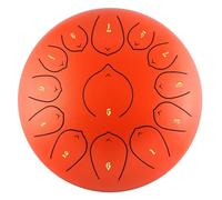 Steel Tongue Drum 13 Notes 12 Inches - Ethereal Drum with Bag Finger Picks Mallets Music Book for Mind Healing Yoga - Major Instrument for Musical Education