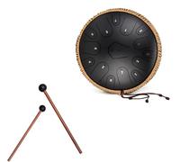 Steel Tongue Drum -14 Inch 15 Notes C Major Handpan Drum Sets, Handpan Drums, Handpan Instrument Handpan Drum For Adults, Rubber Xylophone Mallet Percussion(B)