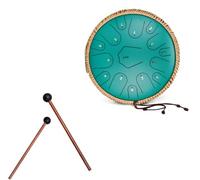 Steel Tongue Drum -14 Inch 15 Notes C Major Handpan Drum Sets, Handpan Drums, Handpan Instrument Handpan Drum For Adults, Rubber Xylophone Mallet Percussion(F)