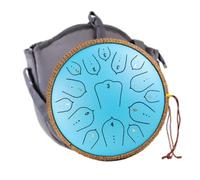Steel Tongue Drum -14 Inch 15 Notes Premium Steel Hand Drum, F Major Handpan Instrument Handpan For Adults, Xylophone Mallet Percussion, For Concert Accompaniment, Yoga Meditation(D)