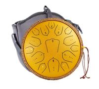 Steel Tongue Drum -14 Inch 15 Notes Premium Steel Hand Drum, F Major Handpan Instrument Handpan For Adults, Xylophone Mallet Percussion, For Concert Accompaniment, Yoga Meditation(C)