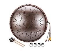 Steel Tongue Drum 14 Inch 15 Pitch Percussion Instrument, Steel Drum Kit With Drumsticks/finger Cots/music Score, a Gift for Beginners and Yoga Lovers (Color : C)