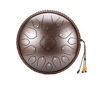 Steel Tongue Drum 14 Inch 15 Pitch Percussion Instrument, Steel Drum Kit With Drumsticks/finger Cots/music Score, a Gift for Beginners and Yoga Lovers (Color : C)
