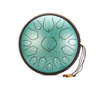 Steel Tongue Drum, 14-inch 15-tone D-key Steel Tongue Drum, Percussion Pan Drum, Suitable for Meditation and Yoga (D)