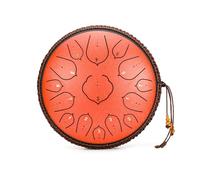 Steel Tongue Drum, 14-inch 15-tone D-key Steel Tongue Drum, Percussion Pan Drum, Suitable for Meditation and Yoga (A)