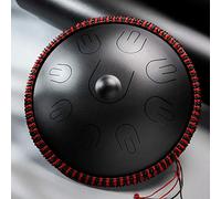 Steel Tongue Drum 14 Inch 9 Note D Minor Handpan Percussion Instrument Hand Drum for Yoga Meditation Beginner