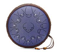 Steel Tongue Drum 14 Inches 15 Notes Percussion Instrument Handpan Drum with Carry Bag for Musical Education Concert Mind Healing Yoga Meditation