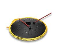 Steel Tongue Drum 15 Inch 14 Notes C Key Handpan Drum Tank Drum Percussion Instrument Hand Drum with Drum Mallets Carry Bag for Yoga Meditation