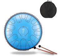 Steel Tongue Drum 15 Notes 12.5inch Tongue Drum Percussion Send Tote Bag Drum Hammer Sheet Music Finger Set Mat Steel Alloy Drum C Key Beginner Zen Drum Percussion Meditation Yoga Music Educ