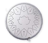 Steel Tongue Drum 15 Notes 14 Inch C Key Handpan Percussion Instrument Tank Chakra Drums with Travel Bag and Mallets for Meditation, Entertainment