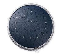 Steel Tongue Drum 15 Notes 14 Inch C Key Handpan Percussion Instrument Tank Chakra Drums with Travel Bag and Mallets for Meditation, Entertainment