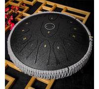 Steel Tongue Drum, 15 Notes Steel Drum Handpan Percussion Instruments, 14 Inches Dia. Musical Mallets Drum for Meditation, Yoga, Zen Tea, Performance, Healing Mind