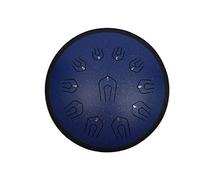 Steel Tongue Drum 18" Double Tone Drum Hand Drum Percussion Instrument Yoga Meditation Beginner Hand Crank (Color : Black)