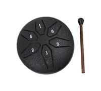 Steel Tongue Drum | 3 Inches Small Musical Instrument With Stick - 6 Notes Small Musical Instrument For Maintaining Peaceful Mood