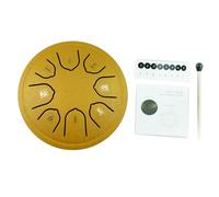 Steel Tongue Drum 4.5Inch 8 Notes Handpan Percussion Instrument Music Tambourine With Mallets Set For Adults Sound Drum