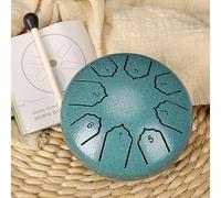 Steel Tongue Drum 4 Inch 8 Note Rain Drum - Steel Hand Pan Percussion Instruments, Handpan Style Meditation Drum, Handpan Drums Sets, For Meditation, Yoga & Zen(B)