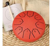 Steel Tongue Drum 4 Inch 8 Note Rain Drum - Steel Hand Pan Percussion Instruments, Handpan Style Meditation Drum, Handpan Drums Sets, For Meditation, Yoga & Zen(A)