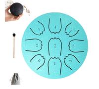 Steel Tongue Drum, 4 Inch 9 Tone Musical Percussion Instrument for Meditation, Music Education, Yoga Gift for Toddlers - Outdoor Garden Use