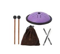 Steel Tongue Drum, 5 5-inch Mini Tambourine, Portable Beginner Percussion Instrument, Suitable for Entertainment and Stage Performances