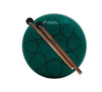 Steel Tongue Drum 5" Drum Steel Percussion and Club Drum with Drumsticks Percussion Instrument (Color : E) (Black)