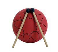 Steel Tongue Drum 5" Drum Steel Percussion and Club Drum with Drumsticks Percussion Instrument (Color : E) (E)