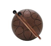 Steel Tongue Drum 5" Drum Steel Percussion and Club Drum with Drumsticks Percussion Instrument (Color : E) (D)