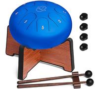 Steel tongue drum 6/8- BLUE+stand - made in china