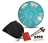 Steel Tongue Drum 6.8 inch 13 Notes Musical Percussion Instrument, Rain Drum for Outside - Musician Gift for Family and Friends