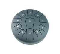 Steel Tongue Drum 6 Inch 11 Notes D Key Percussion Instrument Portable Balmy Drum with Drum Mallets for Meditation Yoga Beginners Majors Family Friends Handpan Drum Darkblue 15.7x8cm