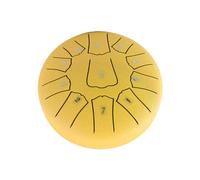 Steel Tongue Drum 6 Inch 11 Notes D Key Percussion Instrument Portable Balmy Drum with Drum Mallets for Meditation Yoga Beginners Majors Family Friends Handpan Drum Gold 15.7x8cm