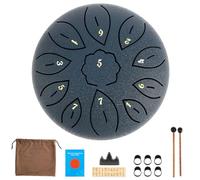 Steel Tongue Drum 6 Inch 11 Notes Rain Drum Outside Chakra Drum for Rain Kids Preschool Activities Drum Instrument Steel Tongue Drum Rain Rhythm Drum Waterproof Handpan Drum Instrument for Garden