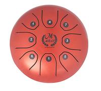 Steel Tongue Drum 6-inch 8-note Percussion Instrument, Including Portable Drums, Mallets, Fingertips and Sticky Notes, Yoga Rehabilitation Meditation (Color : C)