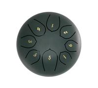Steel Tongue Drum 6-inch 8-note Percussion Instrument - Outdoor Rain Drum Handpan Instrument for Meditation, Yoga & Zazen - Ethereal Sound for Mind Healing & Performances (TYPE - 14)