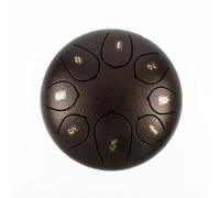 Steel Tongue Drum 6-inch 8-note Percussion Instrument - Outdoor Rain Drum Handpan Instrument for Meditation, Yoga & Zazen - Ethereal Sound for Mind Healing & Performances (TYPE - 2)
