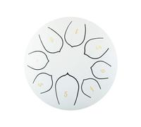Steel Tongue Drum 6-inch 8-note Percussion Instrument - Outdoor Rain Drum Handpan Instrument for Meditation, Yoga & Zazen - Ethereal Sound for Mind Healing & Performances (TYPE - 1)
