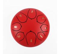 Steel Tongue Drum 6-inch 8-note Percussion Instrument - Outdoor Rain Drum Handpan Instrument for Meditation, Yoga & Zazen - Ethereal Sound for Mind Healing & Performances (TYPE - 5)