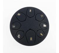 Steel Tongue Drum 6-inch 8-note Percussion Instrument - Outdoor Rain Drum Handpan Instrument for Meditation, Yoga & Zazen - Ethereal Sound for Mind Healing & Performances (TYPE - 15)