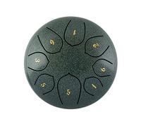 Steel Tongue Drum, 6 Inch 8 Note Rain Drum for Outside Garden, Chakra Tank Drum Rain Chime, Handpan C Key Musical Percussion Instrument Kit with Bag Mallets, Enjoy The Rain Symphony (I)