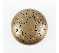 Steel Tongue Drum, 6 Inch 8 Note Rain Drum for Outside Garden, Chakra Tank Drum Rain Chime, Handpan C Key Musical Percussion Instrument Kit with Bag Mallets, Enjoy The Rain Symphony (L)
