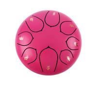 Steel Tongue Drum, 6 Inch 8 Note Rain Drum for Outside Garden, Chakra Tank Drum Rain Chime, Handpan C Key Musical Percussion Instrument Kit with Bag Mallets, Enjoy The Rain Symphony (H)