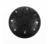 Steel Tongue Drum, 6 Inch 8 Note Rain Drum for Outside Garden, Chakra Tank Drum Rain Chime, Handpan C Key Musical Percussion Instrument Kit with Bag Mallets, Enjoy The Rain Symphony (D)