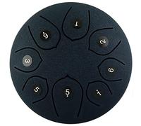 Steel Tongue Drum, 6 Inch 8 Note Steel Hand Drum for Camping, Meditation, or Yoga E（inch）