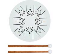 Steel Tongue Drum, 6 Inches 8 Note Steel Hand Drum with Drumsticks, 12 Zodiac Ethereal Drum for Beginners, Percussion Instrument for Musical Education Yoga Meditation/374 (Color : D)