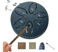 Steel Tongue Drum, 6 Notes Harmonic Resonance for Natural Sound Therapy, Ideal for Yoga Meditation and Mind Healing